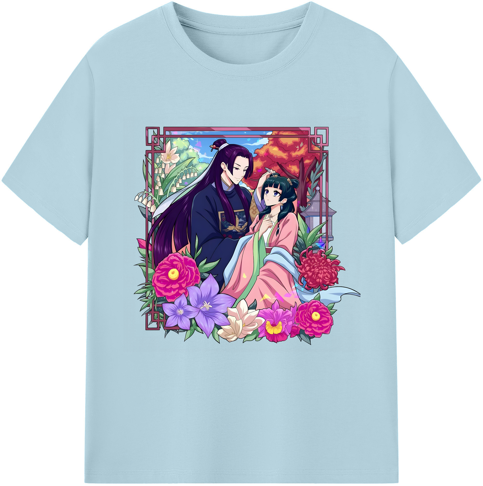 （画像用） 薬屋のひとりごと The Apothecary Diaries 綿100％半袖Tシャツ（フロントプリント）